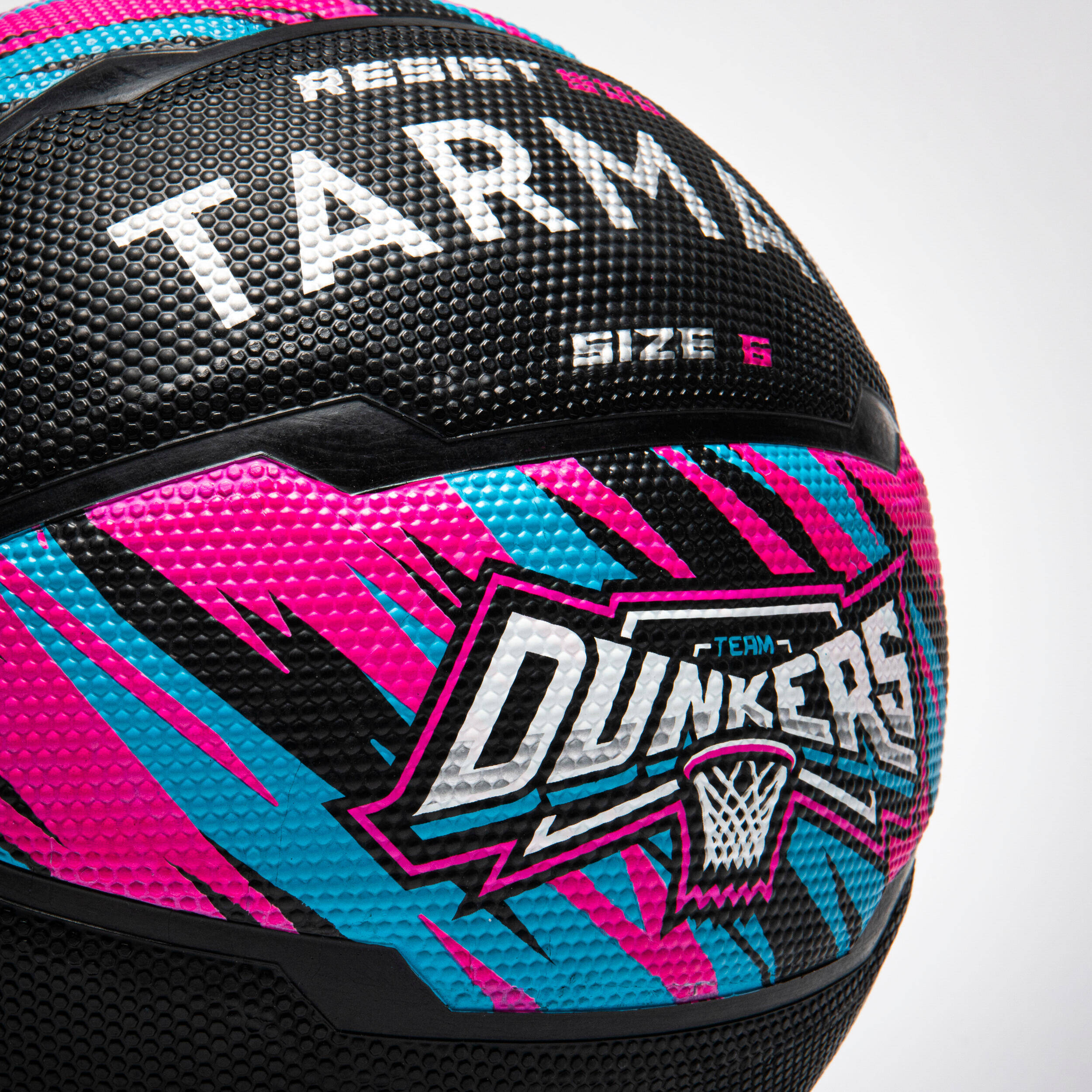 Size 6 Basketball R500 - Pink/Turquoise/Black -  2