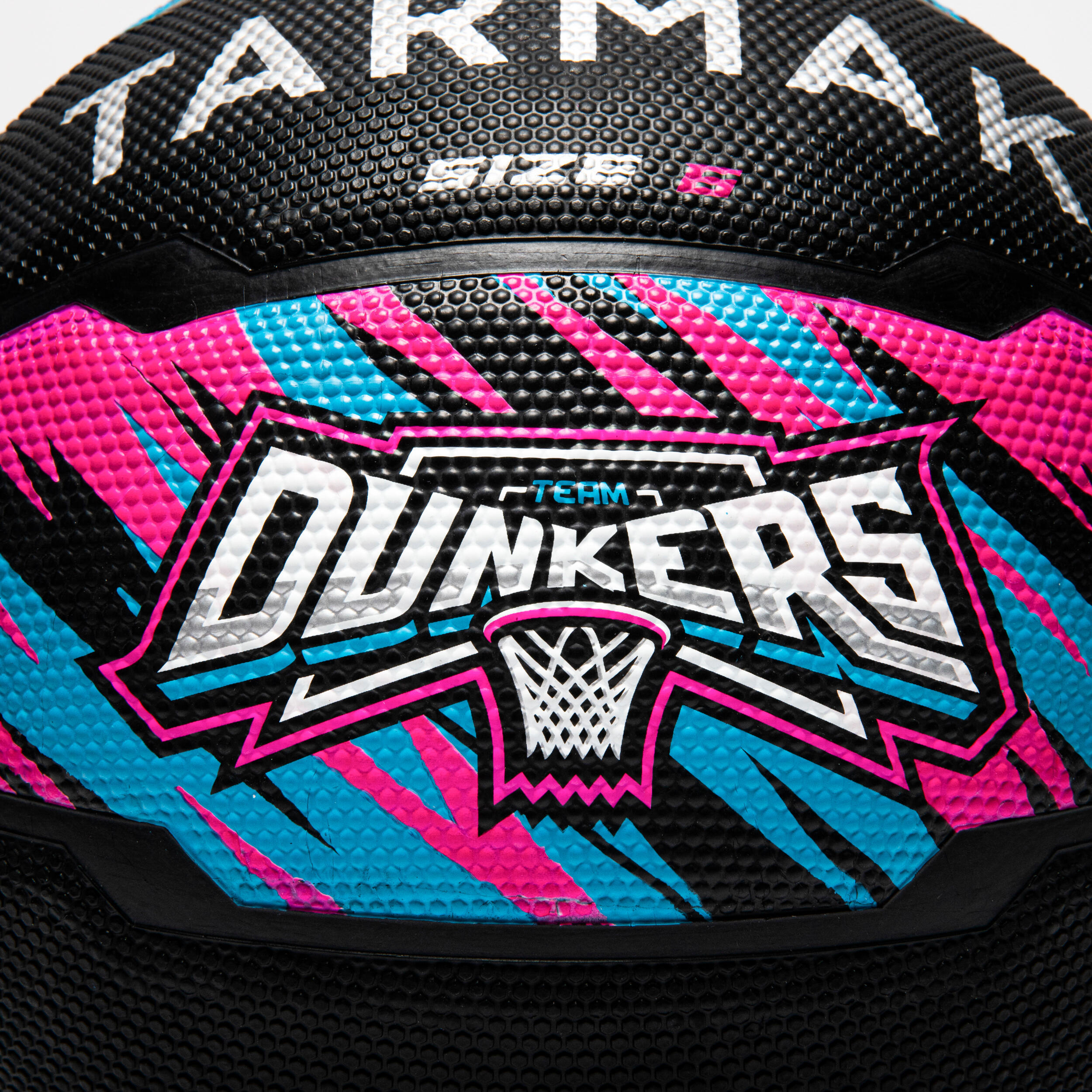 Size 6 Basketball R500 - Pink/Turquoise/Black