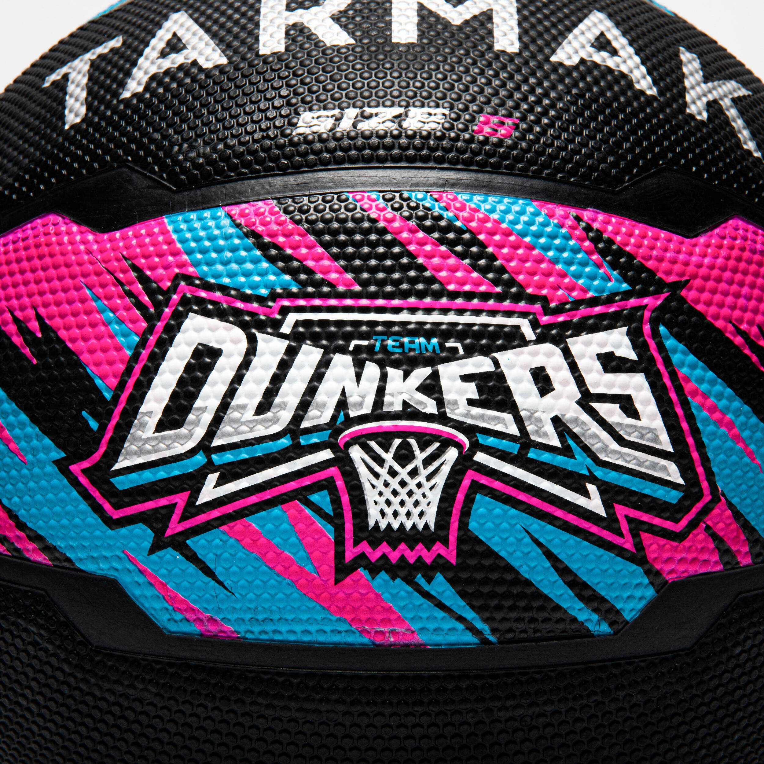 Size 6 Basketball R500 - Pink/Turquoise/Black -  3