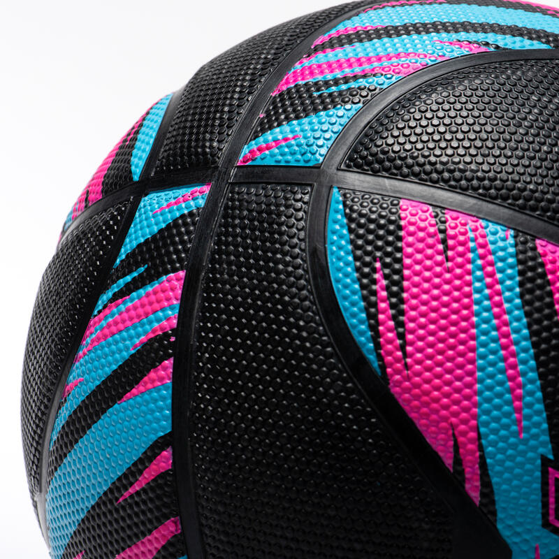 Pallone basket RESIST 500 taglia 6 nero-rosa