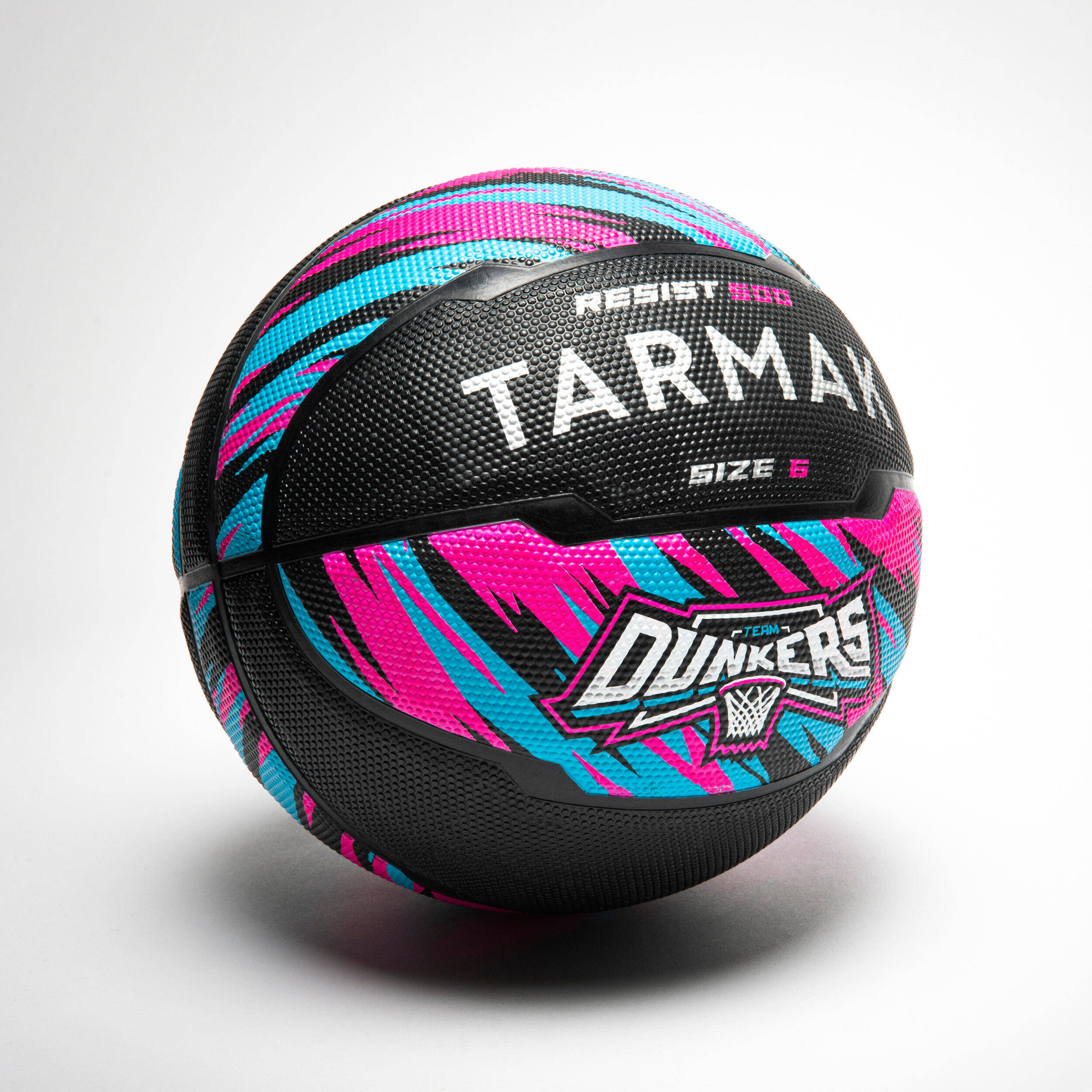 Size 6 Basketball R500 - Pink/Turquoise/Black -  1