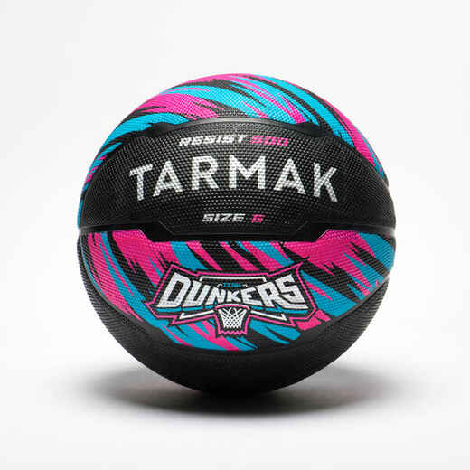 Basketball Size 6 R500 - Purple/Turquoise