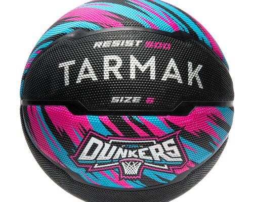 Pallone basket taglia 6 - R 500 nero-rosa
