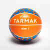 Bērnu mini basketbola bumba “K 100”, 1. izmērs, oranža/zila
