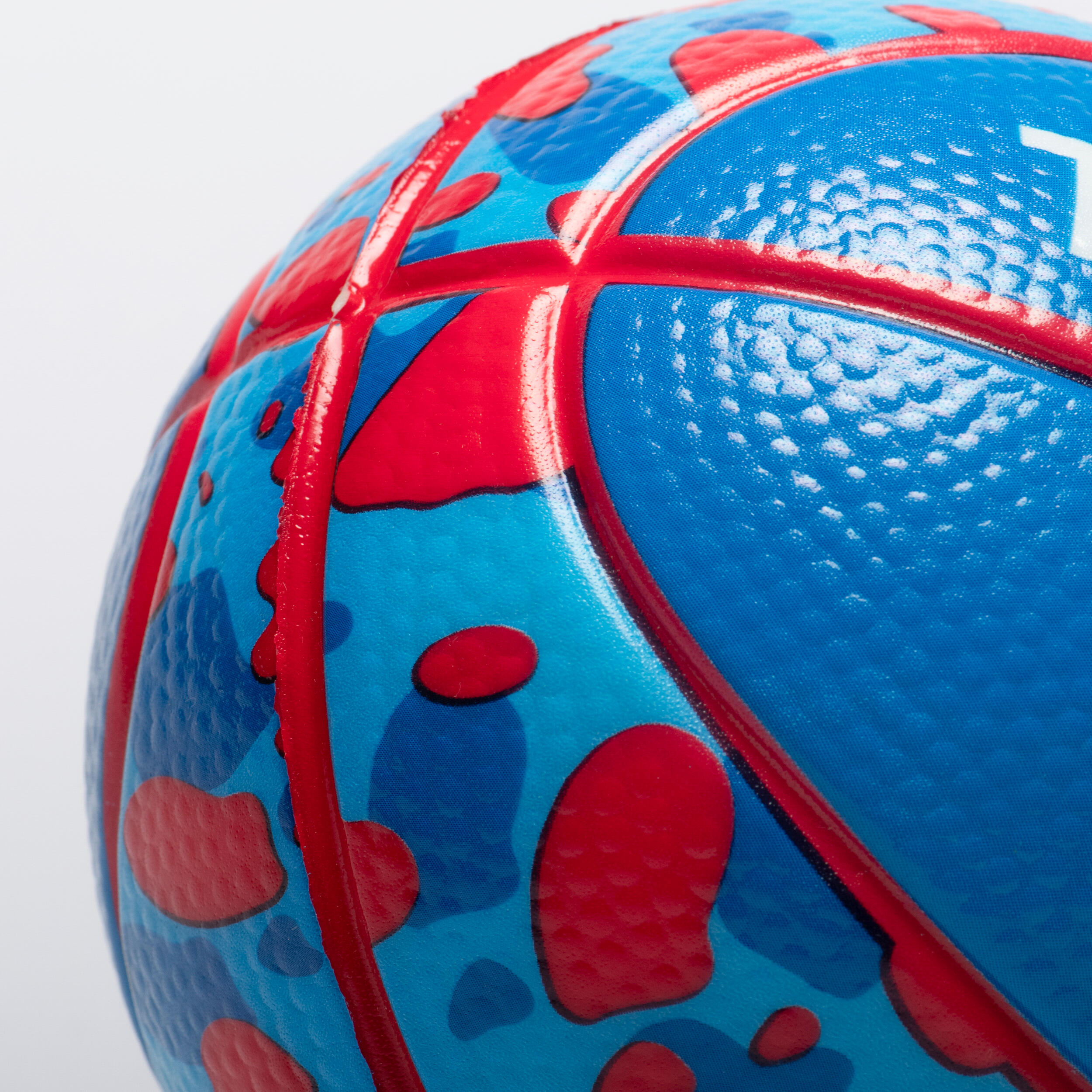 Mini ballon de basketball en mousse taille 1 Enfant - K100 bleu 4/5