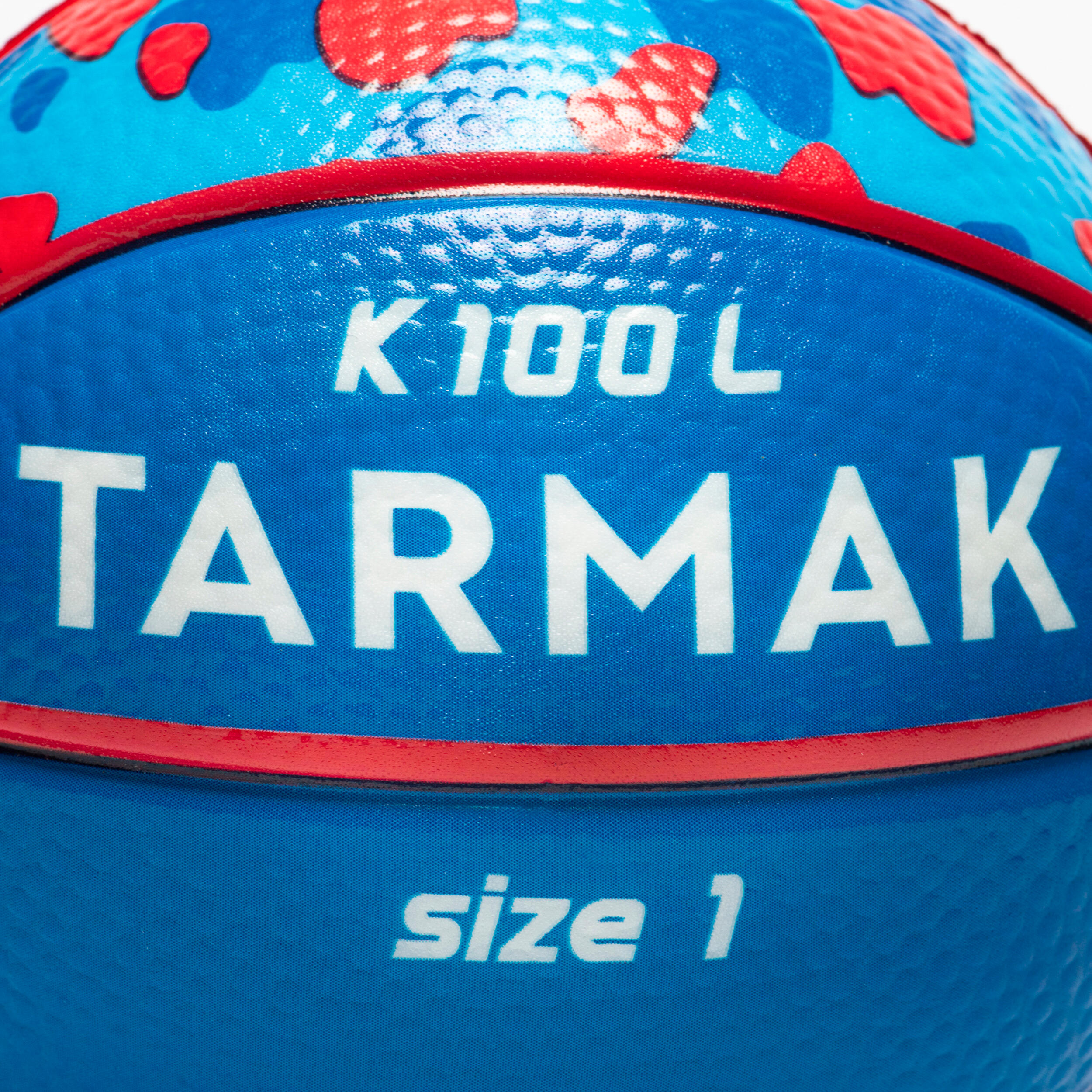 Mini ballon de basketball en mousse taille 1 Enfant - K100 bleu 3/5