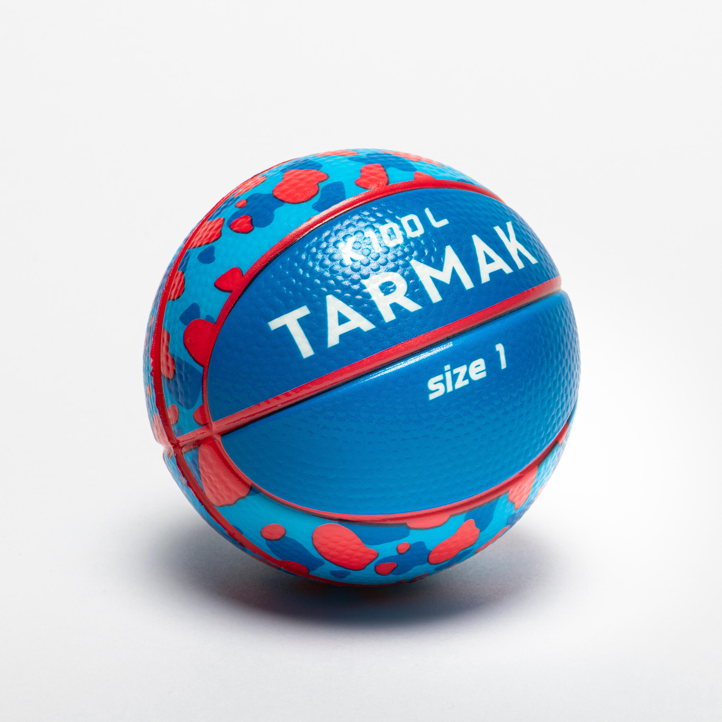 Mini ballon de basketball en mousse taille 1 Enfant - K100 bleu 2/5
