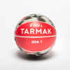 Vaikiškas mažas poroloninis krepšinio kamuolys „K100“, 1 dydžio, raudonas, pilkas