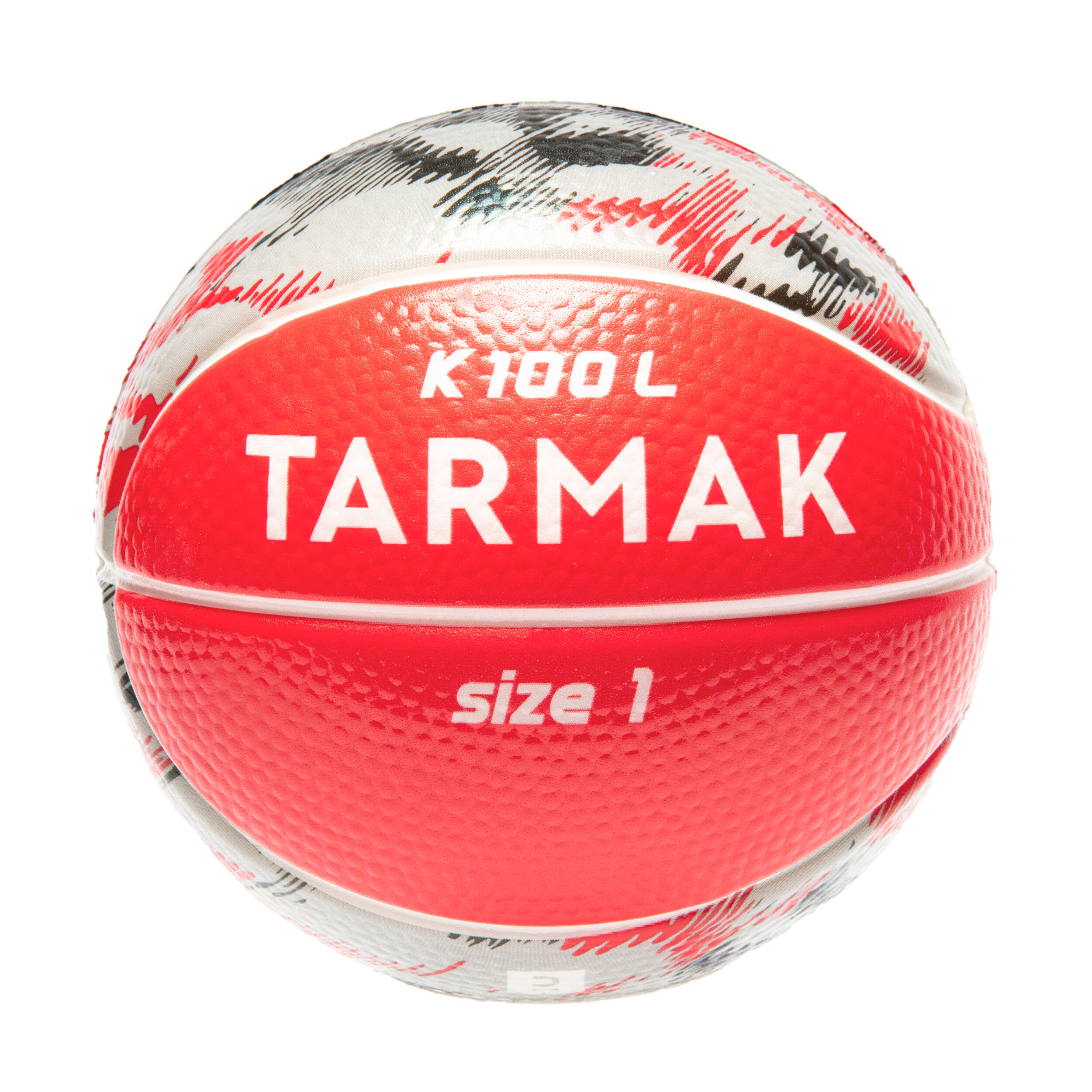 Minibalón de básquetbol de espuma talla 1 rojo/gris para niño K100 light & soft 6/6