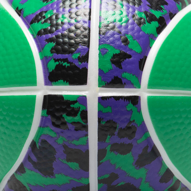 Dětský basketbalový mini míč K100 pěnový velikost 1 zeleno-černý