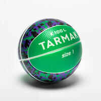 Minibalón de baloncesto Tarmak K100 espuma talla 1 verde