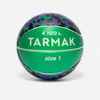 Mini ballon de basketball en mousse taille 1 Enfant - K100 vert noir