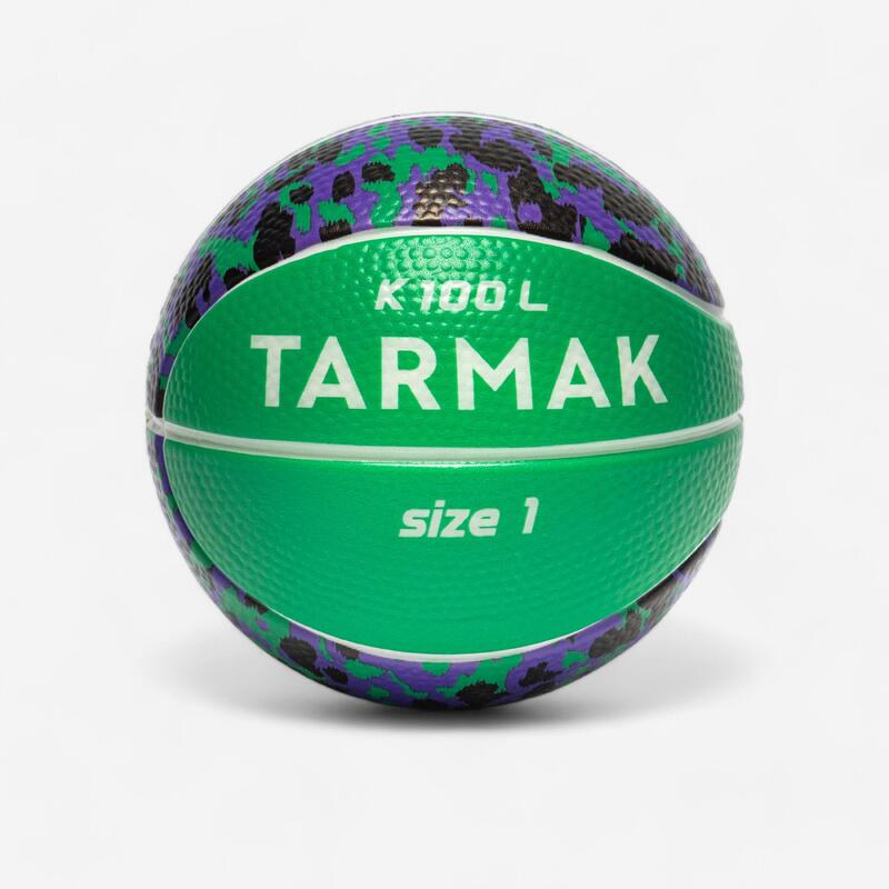 TARMAK Çocuk Basketbol Topu - 1 Numara - Yeşil / Siyah - K100 Sünger TARMAK Çocuk Basketbol Topu - 1 Numara - Yeşil / Siyah - K100 Sünger