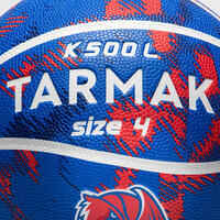 Balón de Baloncesto Tarmak K500 Aniball Niños Iniciación Rojo Azul