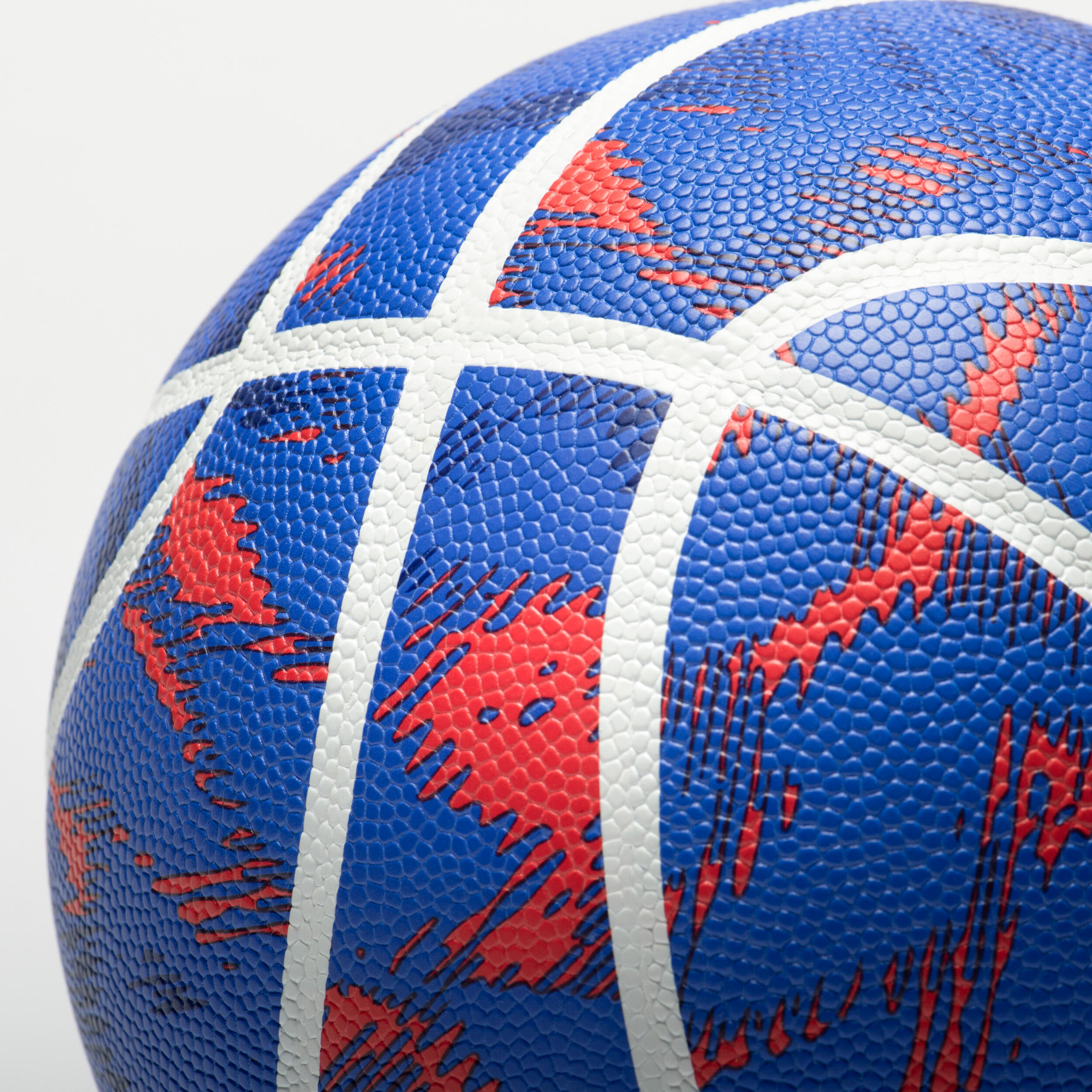 Ballon de basketball de taille 4 enfant – K500 bleu/orange - TARMAK