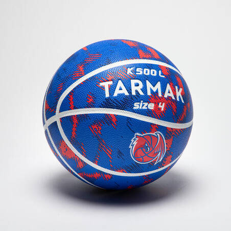 Bola Basket K500 Ukuran 4 - Merah/Biru