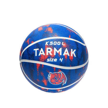 Kids' Size 4 Basketball K500 - Blue/Orange
