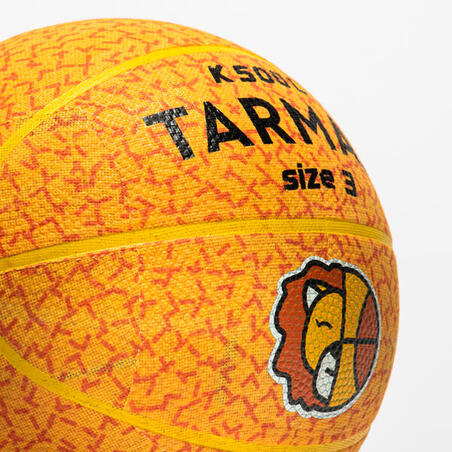 Ballon de basketball taille 3 Enfant - K500 Light jaune