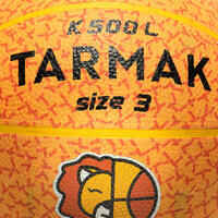 Kids' Size 3 Basketball K500 Light - Yellow