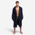 Peignoir de bain homme à capuche en coton épais bleu paon