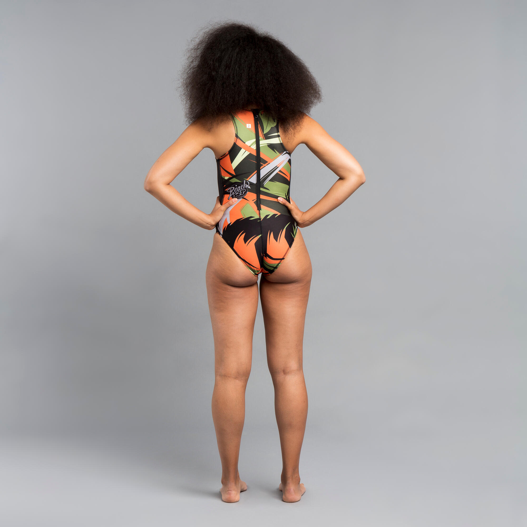 WOMEN'S WATER POLO ONE-PIECE SWIMSUIT - BEACH 4/5