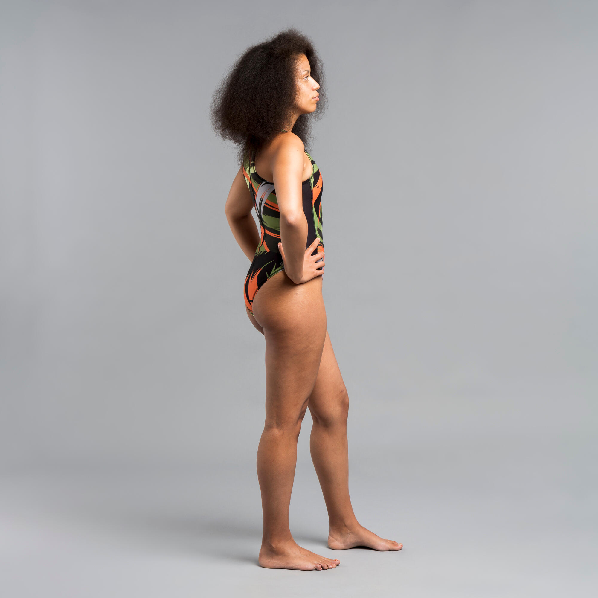 WOMEN'S WATER POLO ONE-PIECE SWIMSUIT - BEACH 3/5