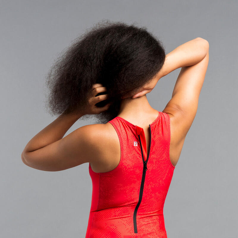 WOMEN'S ONEPIECE WATER POLO SWIMSUIT STREET BLUE WATKO Decathlon