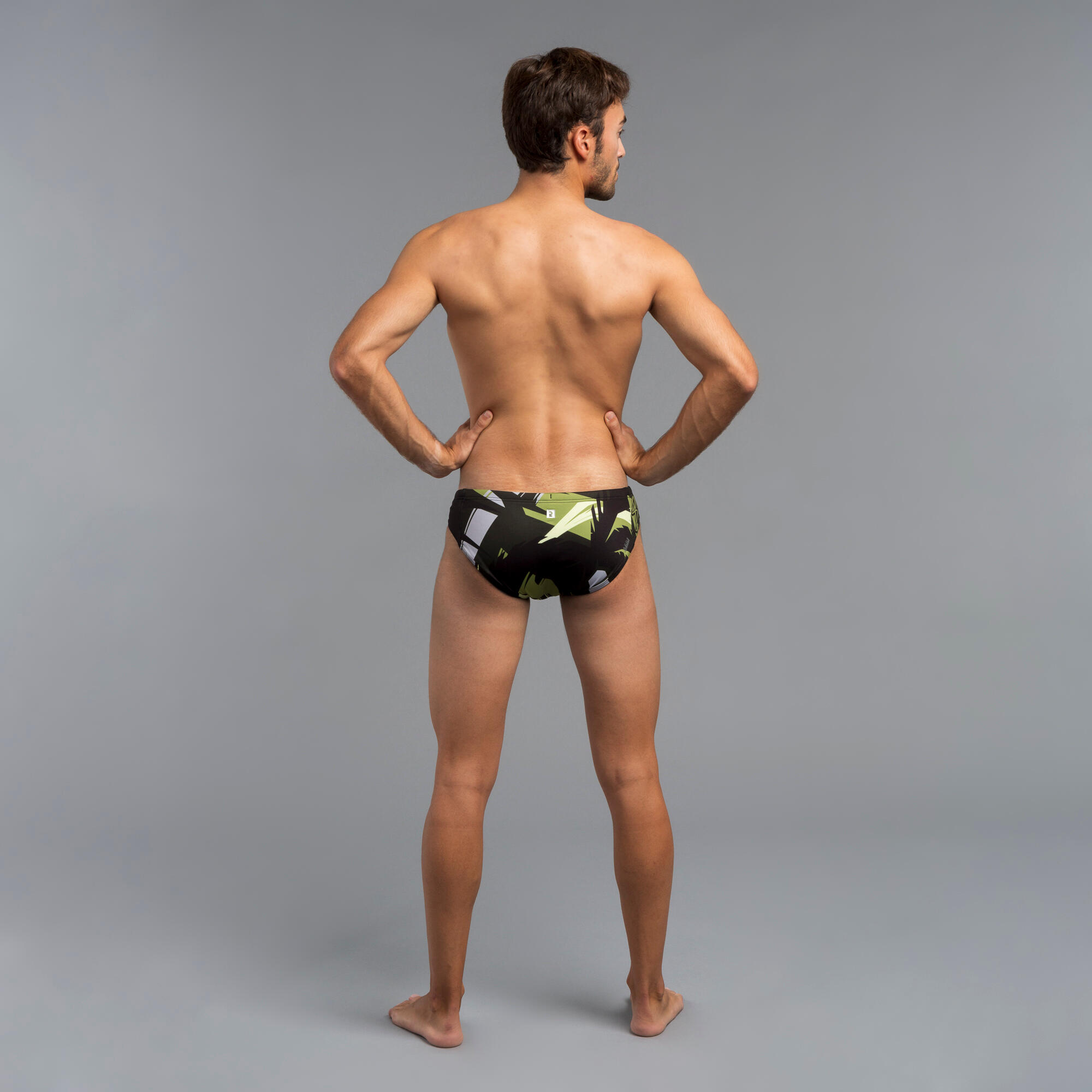 Men’s water polo swimming briefs beach green 5/5