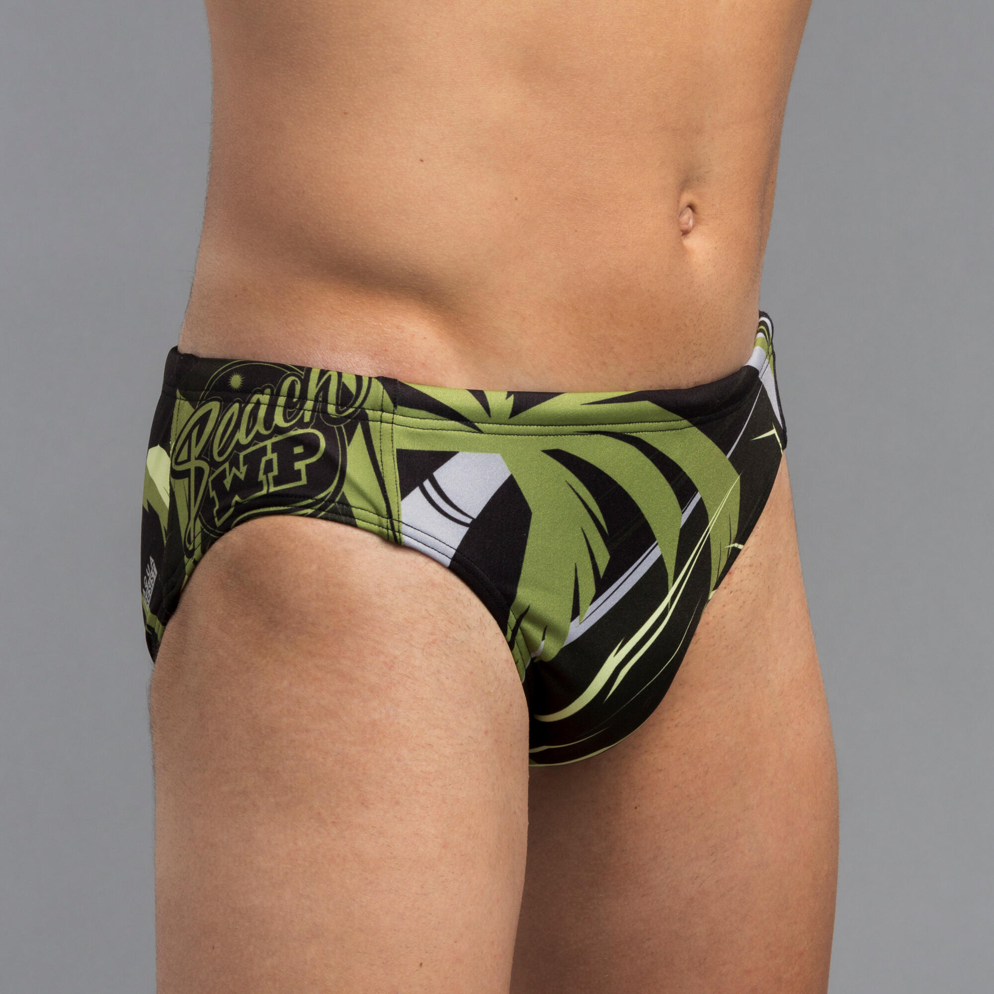 MEN’S WATER POLO SWIMMING TRUNKS BEACH GREEN 1/5