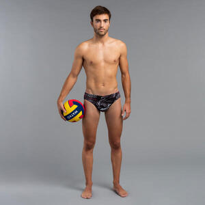Bañador Slip Waterpolo 500 Hombre Azul Street