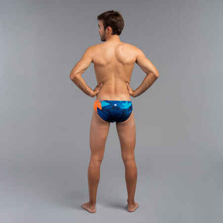 MEN'S WATER POLO SWIMMING BRIEFS - STREET BLUE