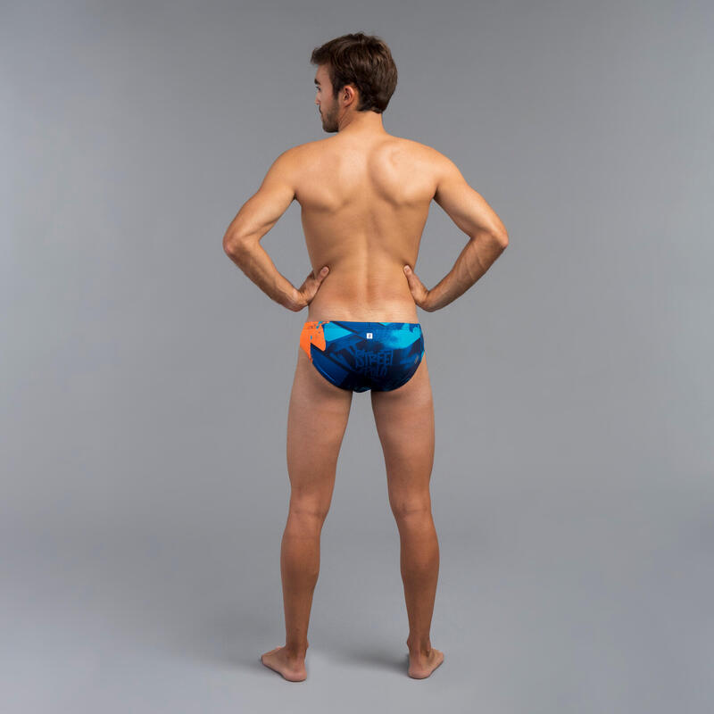 Slip de bain water polo Homme - 500 Street bleu