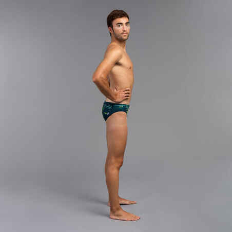 MEN'S WATER POLO SWIMMING BRIEFS - SHARK GREEN