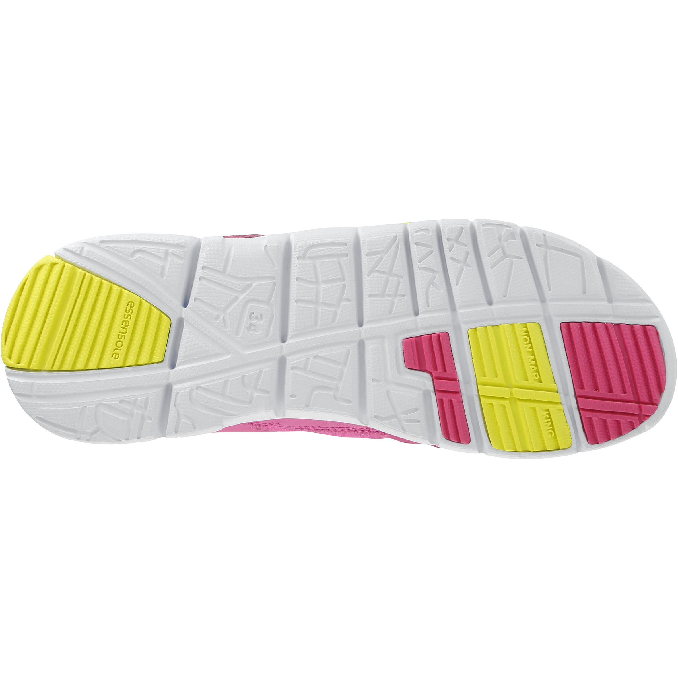 Actiréo children's fitness walking shoes - Pink/Yellow 8/13