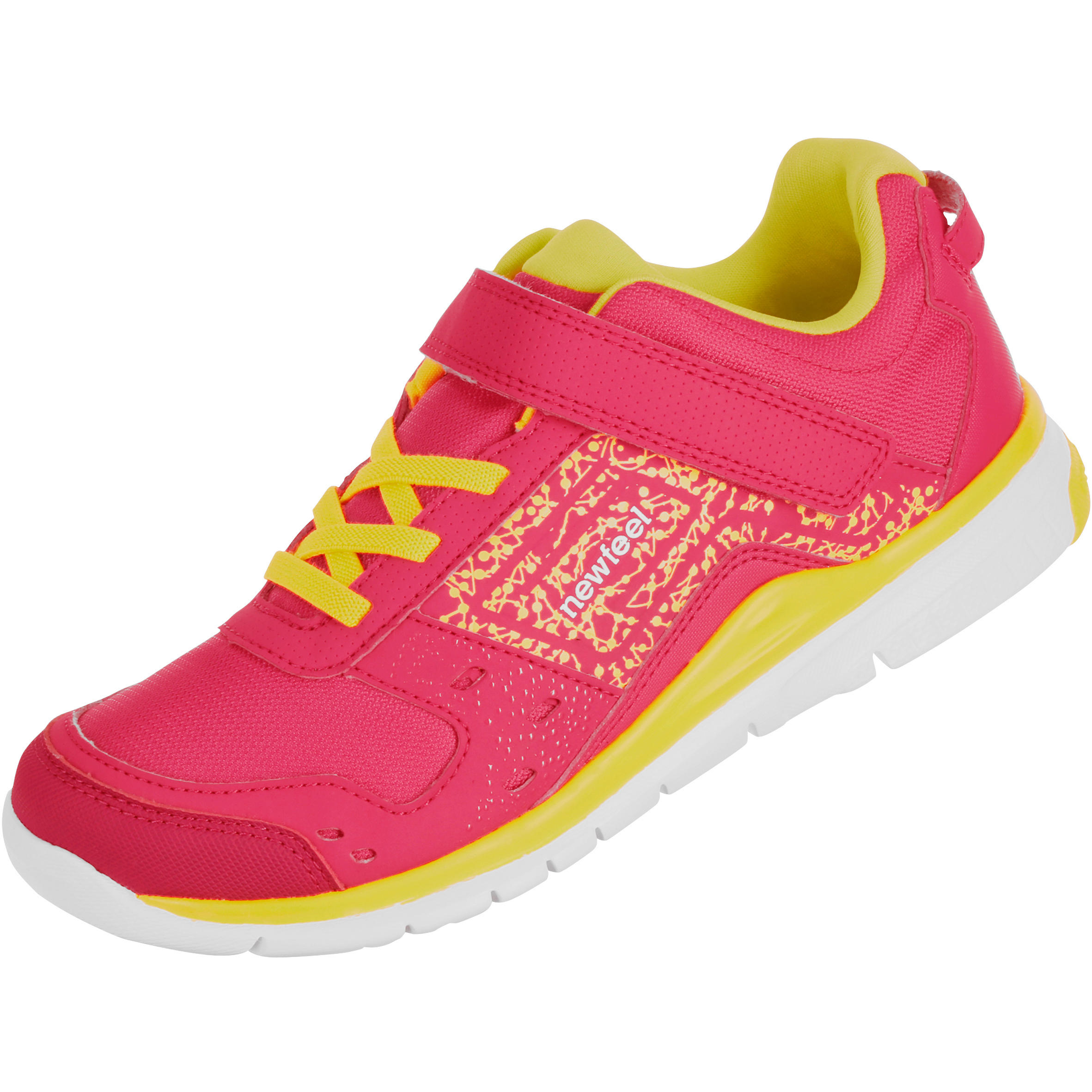 Actiréo children's fitness walking shoes - Pink/Yellow 12/13