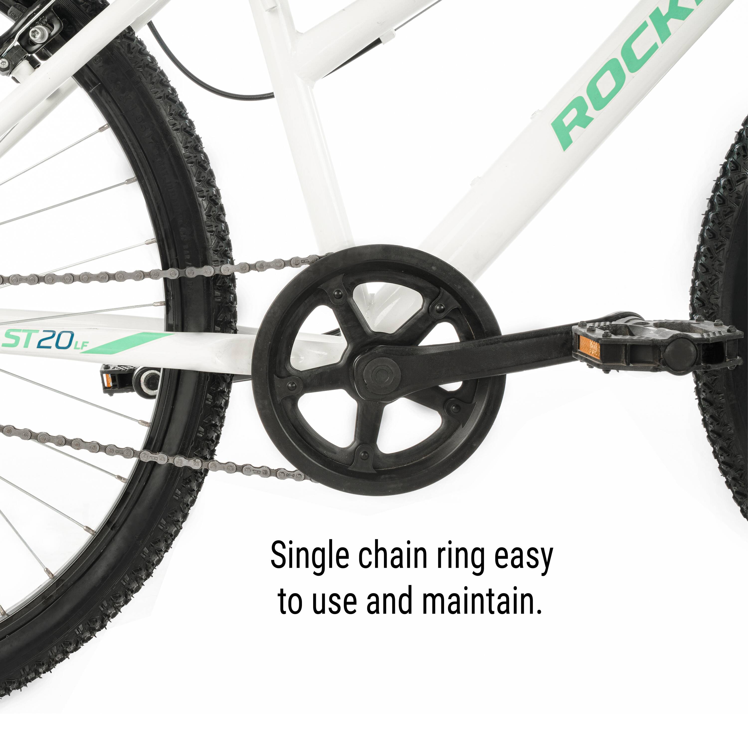 Adult Mountain Bike Rockrider ST20 Low Frame - White -  5