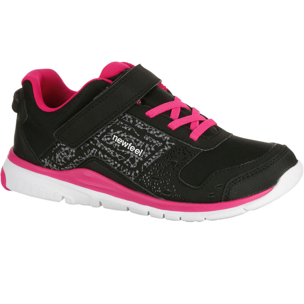 Actireo children's fitness walking shoes - black/pink
