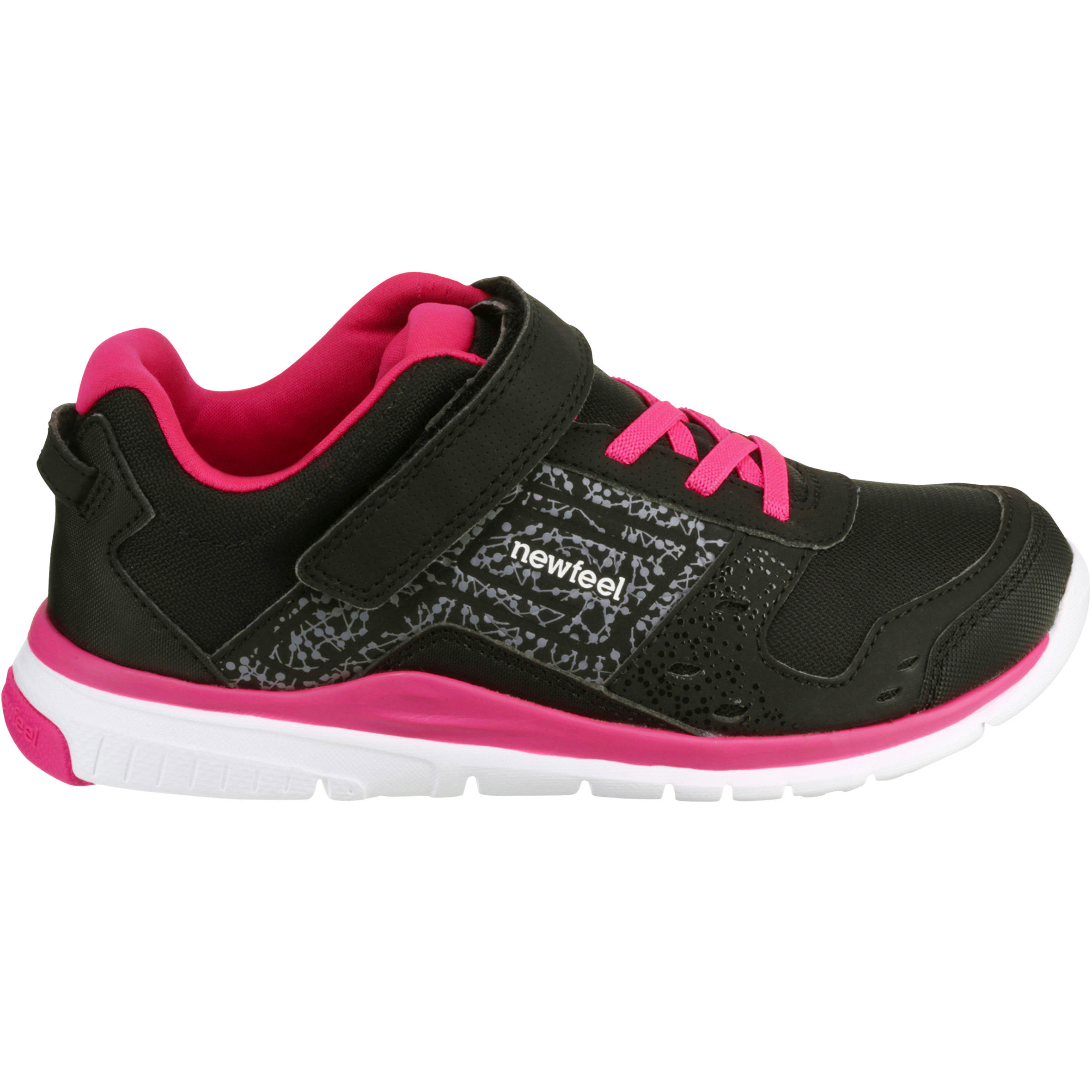 Actireo Children's Fitness Walking Shoes - Black/Pink 2/15