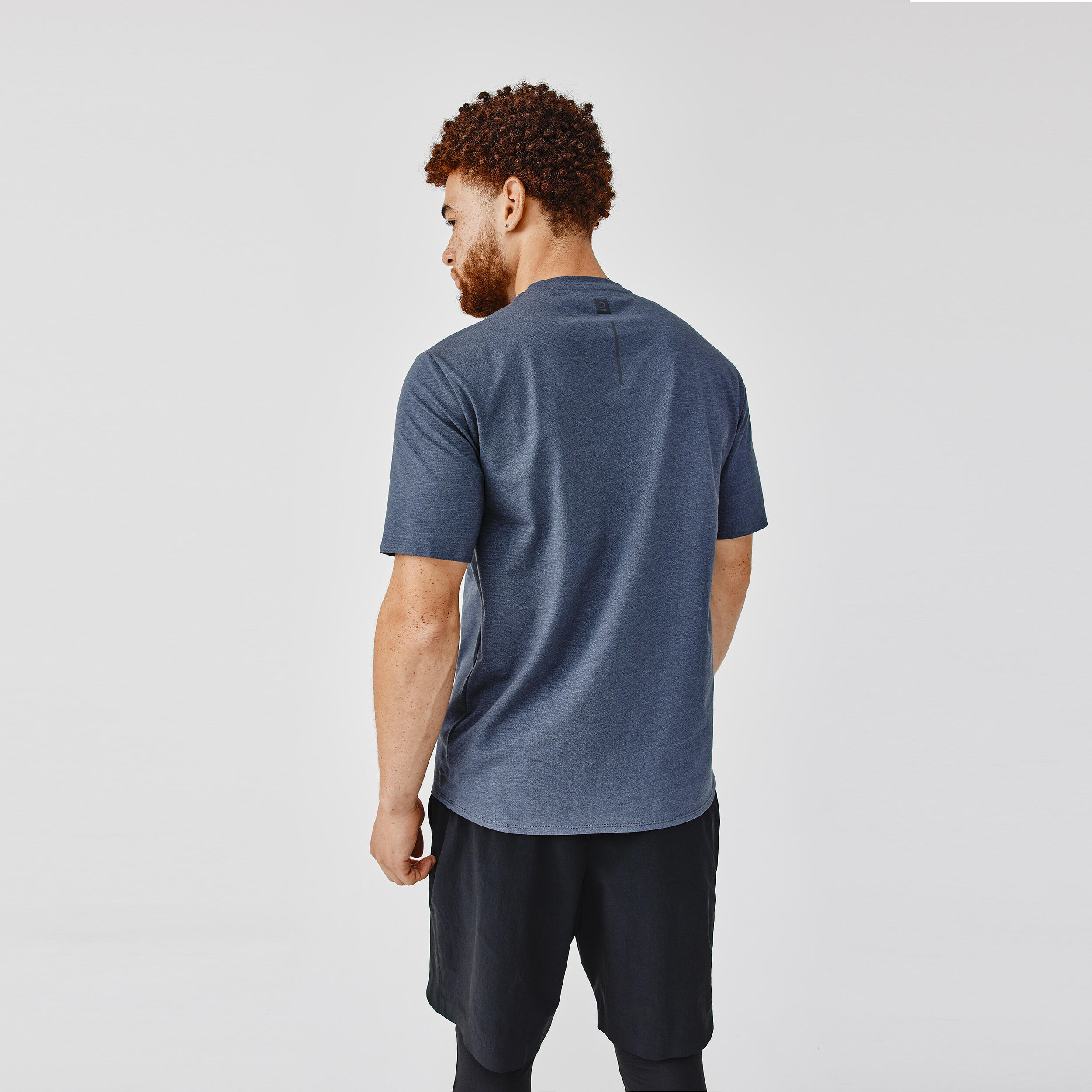 Men's Breathable T-Shirt Soft - grey blue 3/7