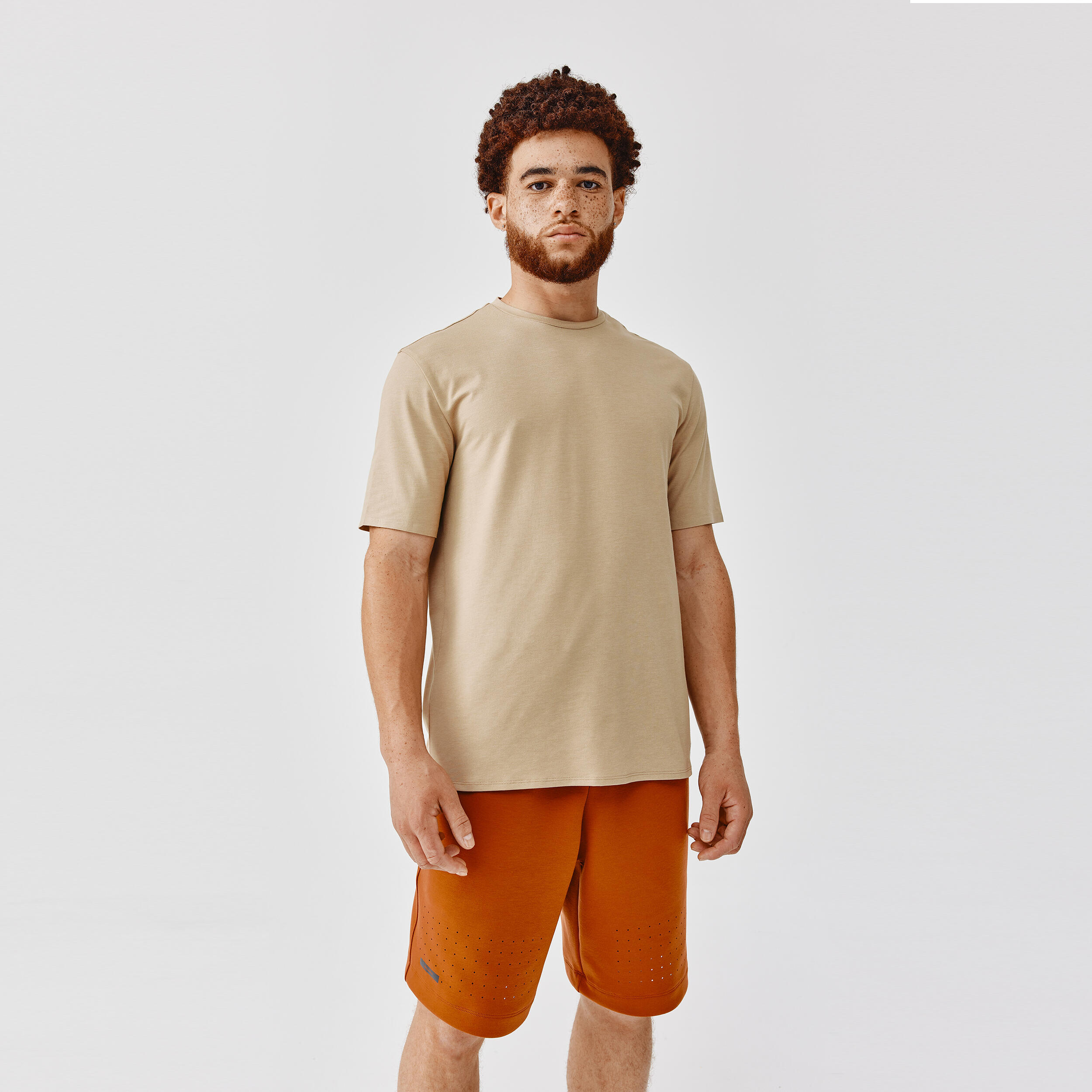 KALENJI Men's Breathable T-Shirt Soft - beige