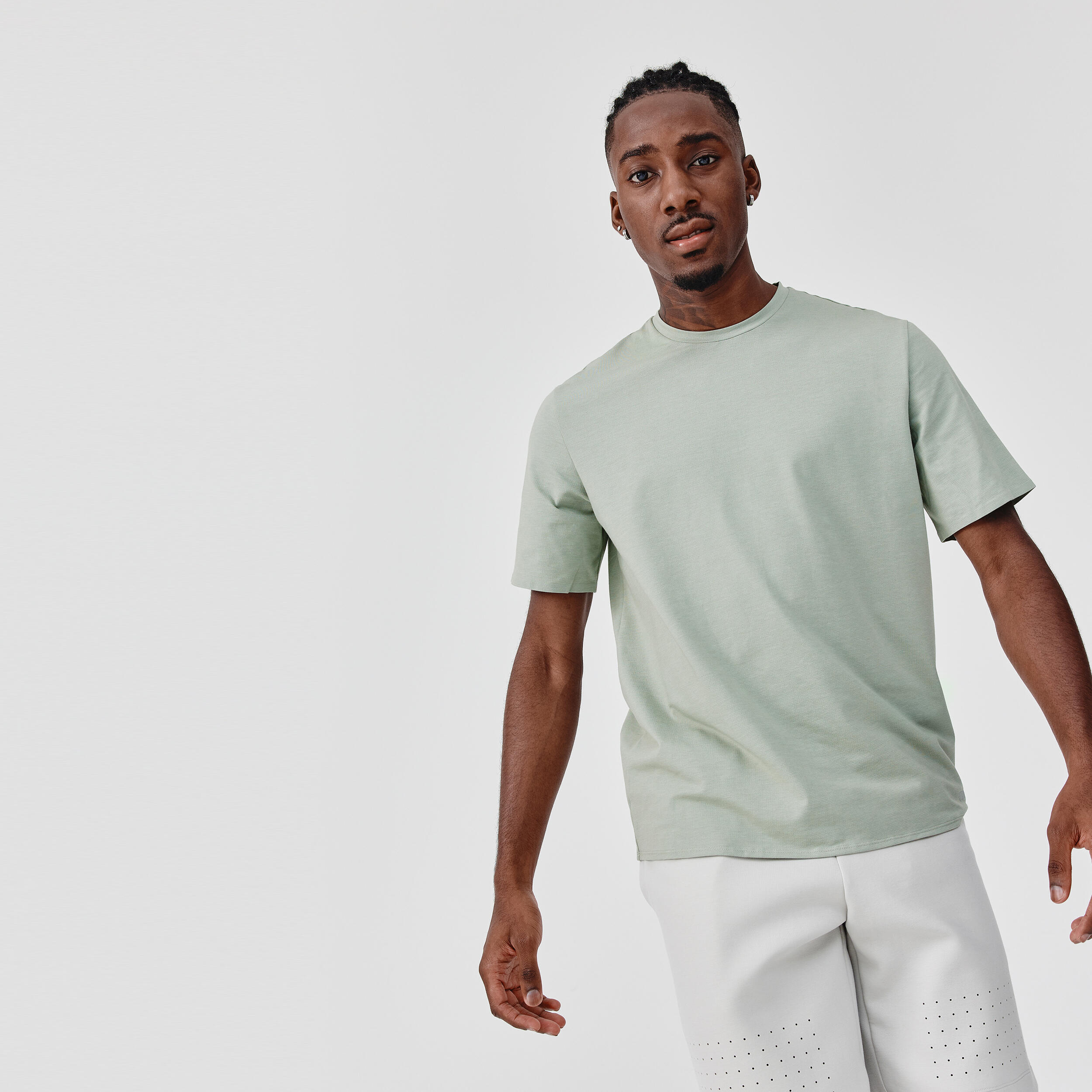 KALENJI Men's Breathable T-Shirt Soft - green