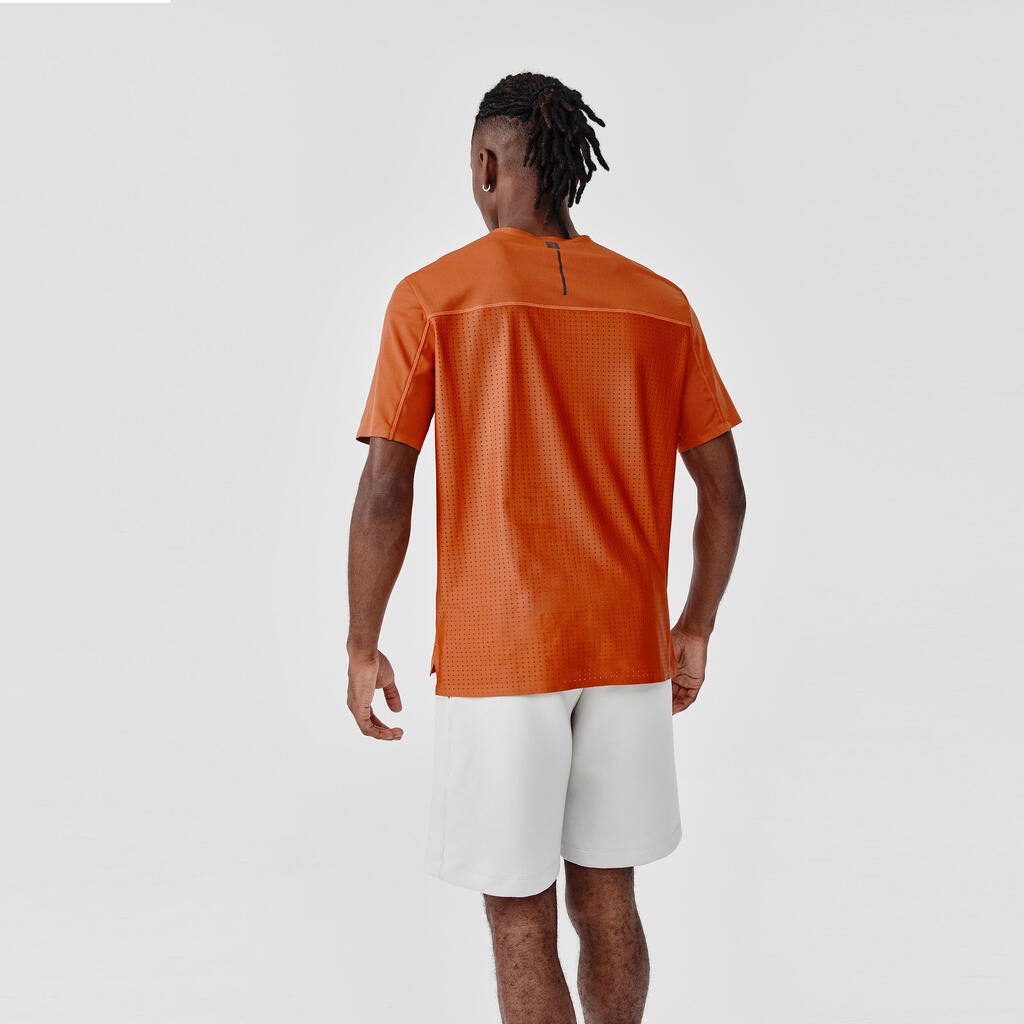 MAJICA ZA TRČANJE DRY+ BREATH MUŠKA PROZRAČNA - BURNT SIENNA