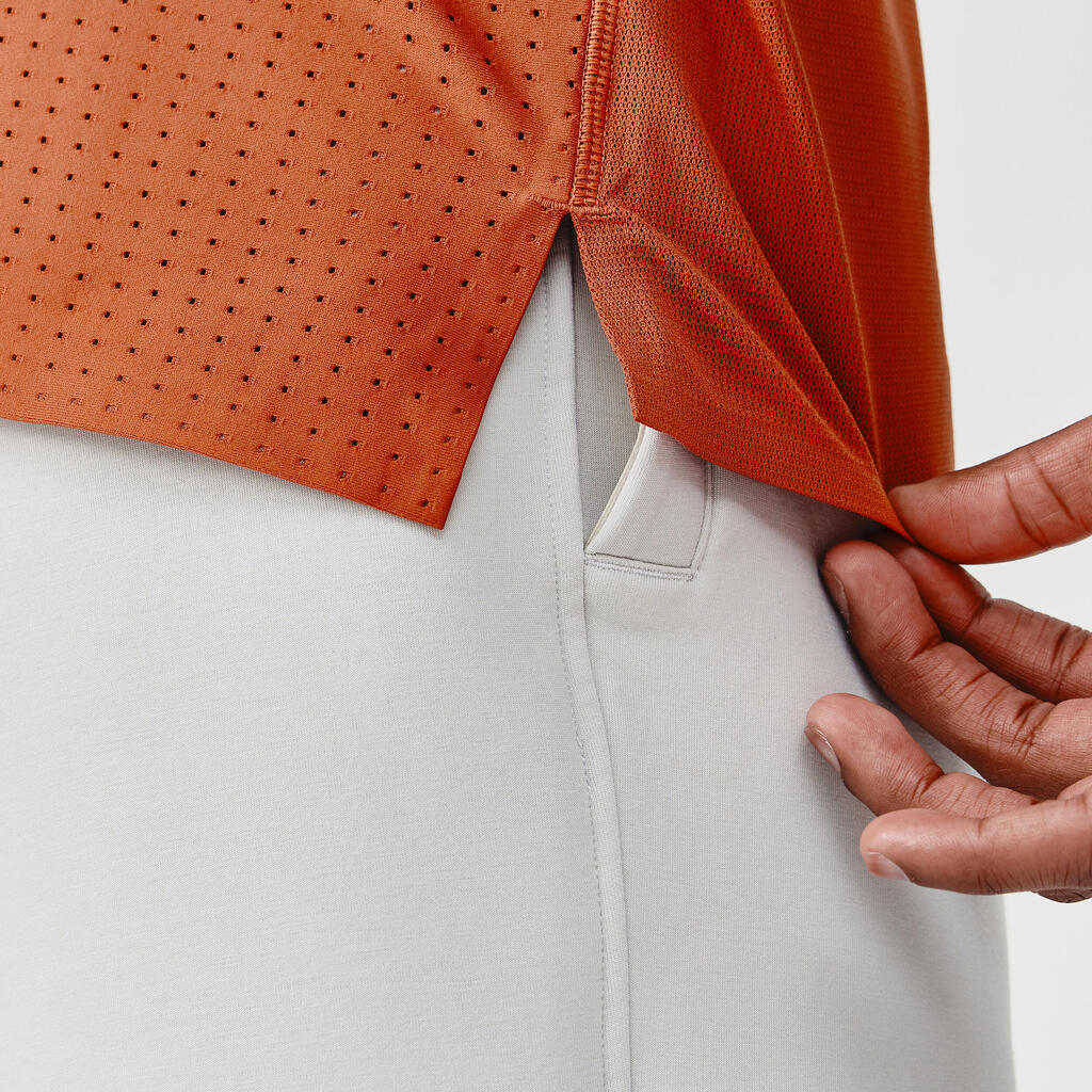MAJICA ZA TRČANJE DRY+ BREATH MUŠKA PROZRAČNA - BURNT SIENNA