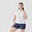 Camiseta running transpirable Mujer Dry+ breath blanco