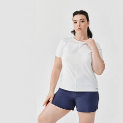 T-Shirt Lari Wanita Breathable Dry+ Breath - Putih