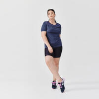 T-shirt respirant running femme - Dry+ Breath bleu foncé