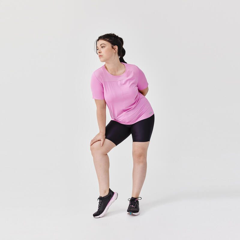 T-shirt respirant running femme - Dry+ Breath rose