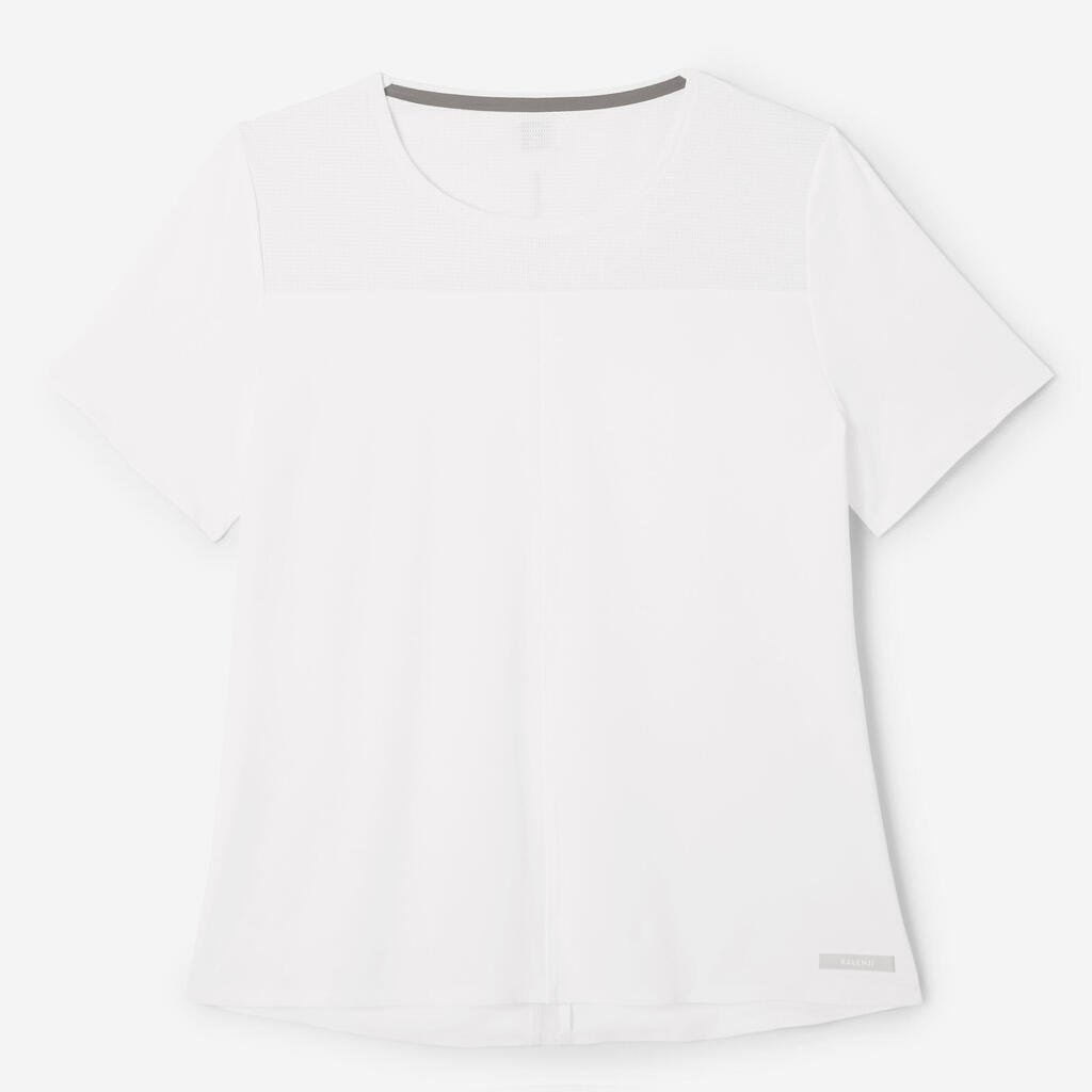 Women's breathable running T-shirt Dry+ Breath - white