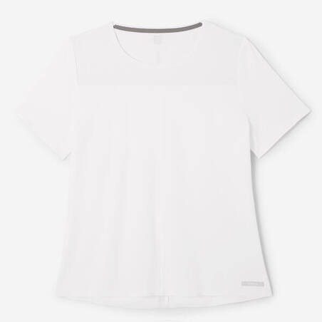 Women's breathable running T-shirt Dry+ Breath - white