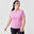 Női póló futáshoz Dry+Breath, légáteresztő, rózsaszín 